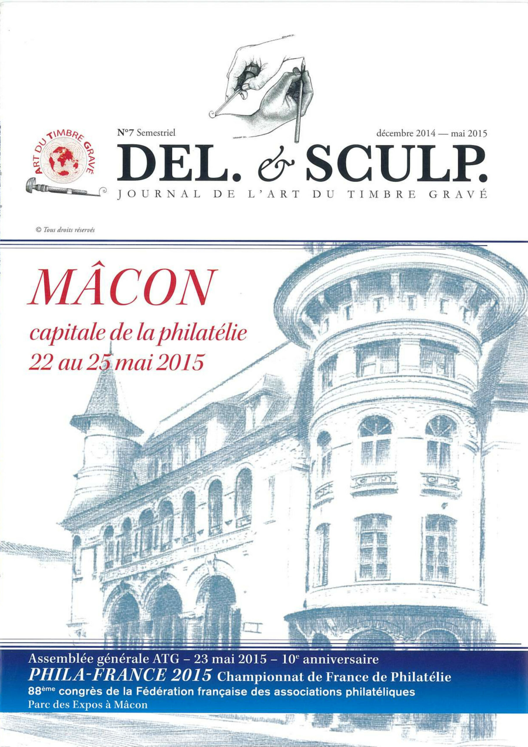 Parution de la revue « Del. & Sculp » n° 7 en décembre 2014