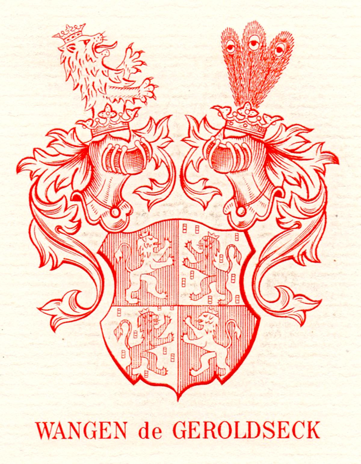 Guy Vigoureux, Ex-libris, Wangen de Geroldseck, gravure en taille-douce (© G. Vigoureux)