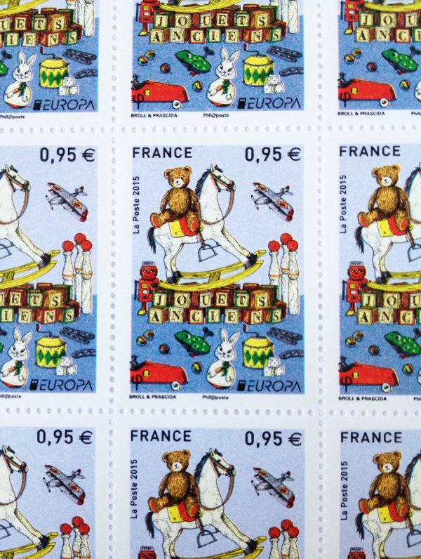 France : Europa. Les jouets anciens, 2015 (création Broll & Prascida, impression héliogravure) (© La Poste / Broll & Prascida)