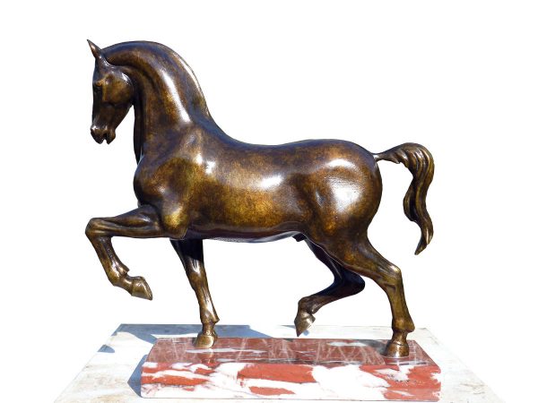Cyril de La Patellière, Cheval de Léonard de Vinci, bronze, H : 30 cm, 2013 (Musée Léonard de Vinci, Clos-Lucé, Amboise, Indre-et-Loire) (© C. de La Patellière)