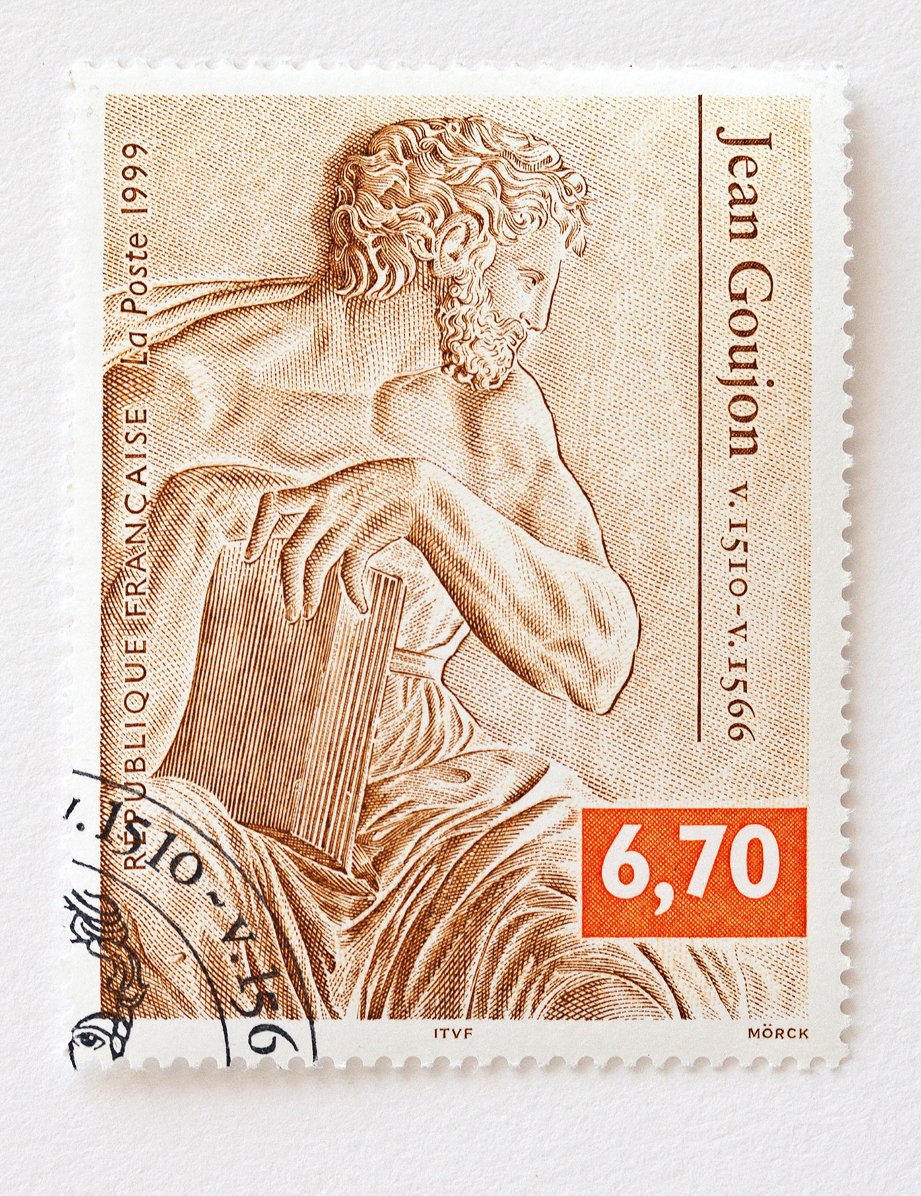 France. Jean Goujon, 1999 (dessin et gravure de Martin Mörck, impression taille-douce) (© La Poste / M. Mörck)