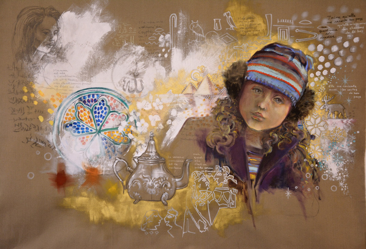 Christelle Guénot, Identité sing, acrylique, 2015 (© C. Guénot)