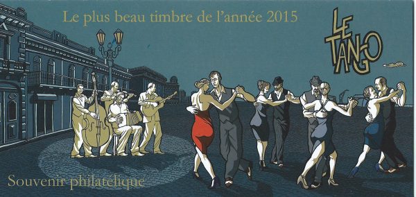 Souvenir philatélique. Le plus beau timbre de l’année 2015 : Le tango (© La Poste / C. Laborde-Balen)