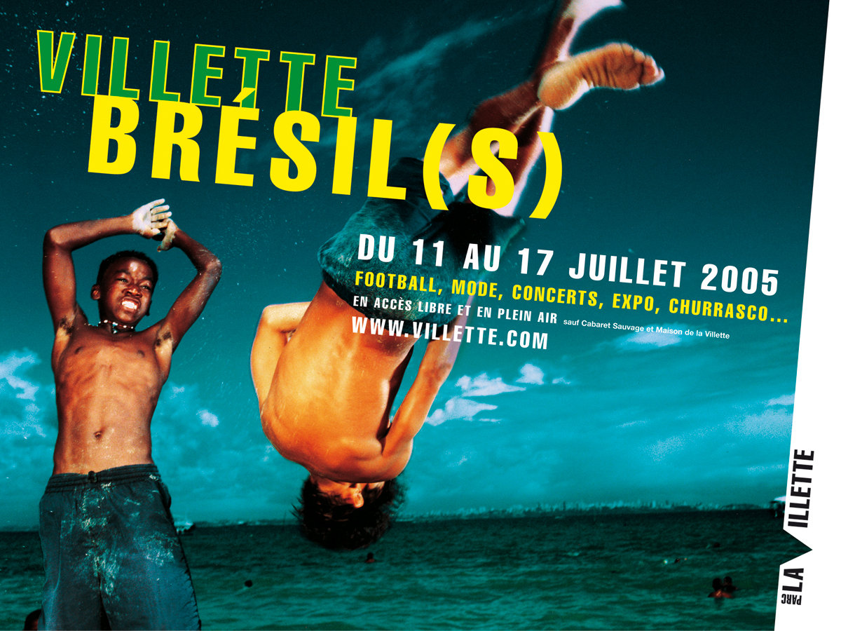 Valérie Besser, Villette Brésil(s), affiche, 4 x 3 m, Parc de la Villette, 2005 (© V. Besser)