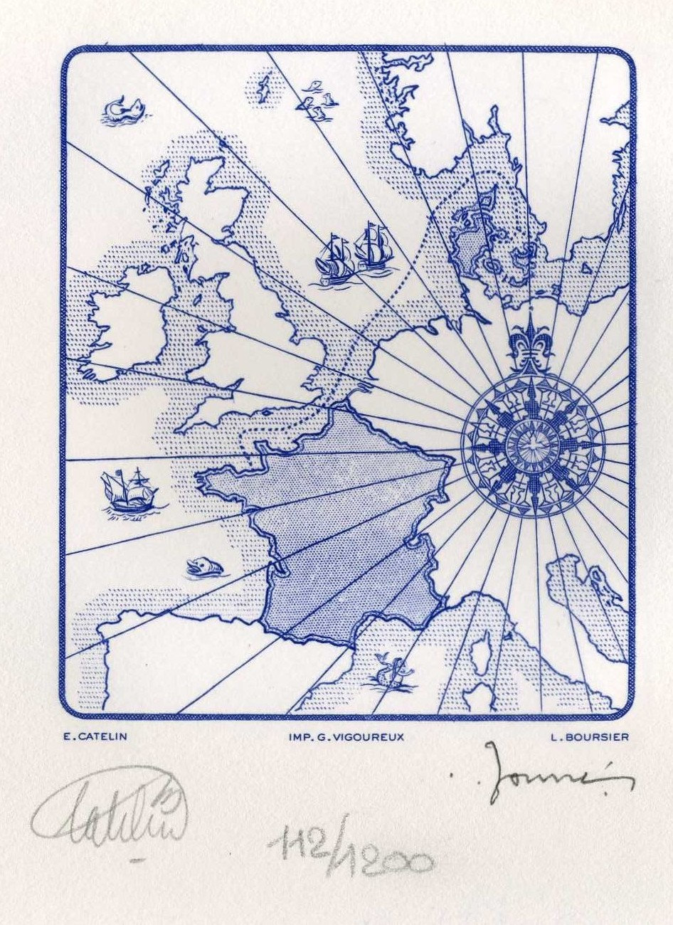 L'Europe, gravure n° 16 - 2013 (dessin : Catelin Elsa et gravure : Boursier Louis)