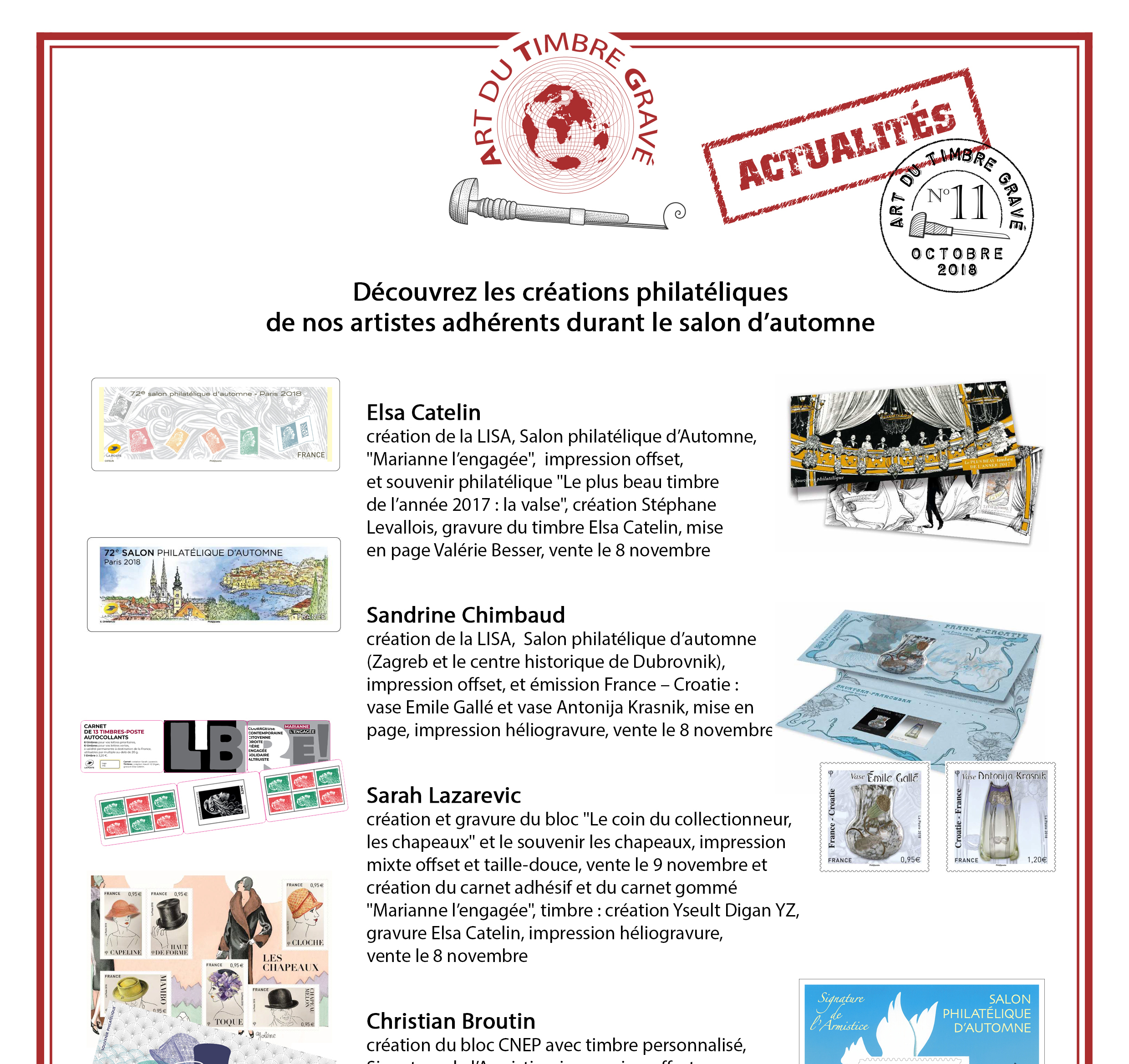 La lettre « ATG Actualités » n° 11 d’octobre 2018 vient de paraître