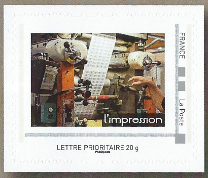 L'impression, imprimerie des timbres-poste de Phil@poste Boulazac, Périgueux, collector La Poste 2018 (© La Poste)