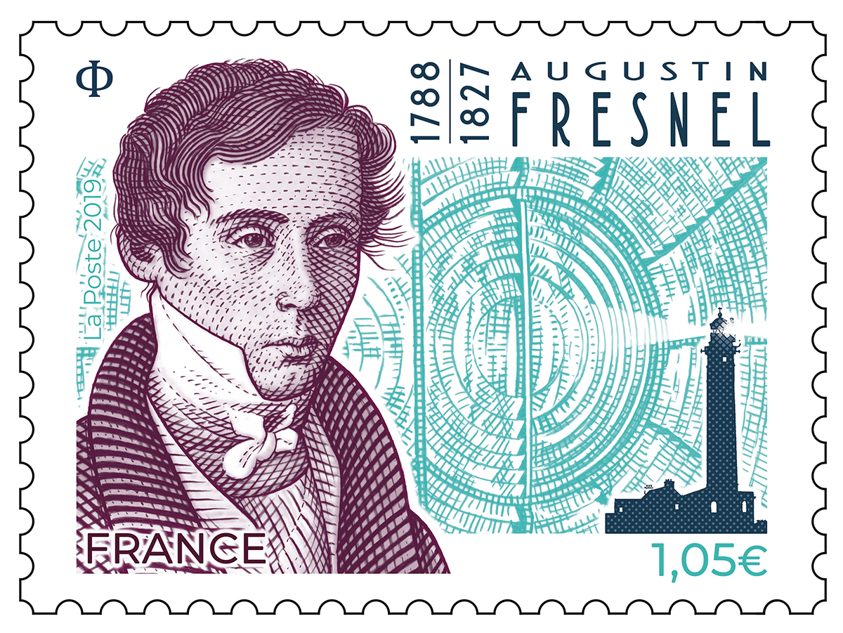 Sophie Beaujard en dédicace pour le timbre « Augustin Fresnel »