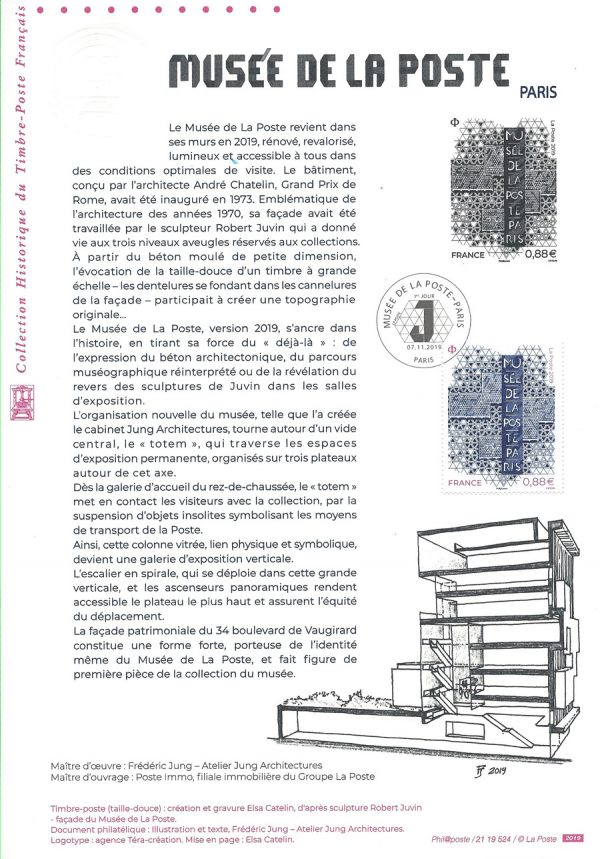 Document philatélique Musée de La Poste