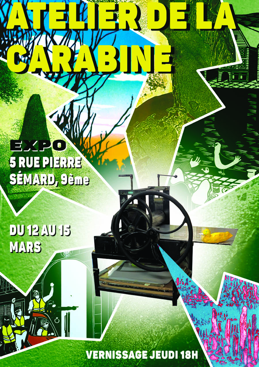 De jeunes graveurs exposent à la galerie Manifestampe à Paris 9ème