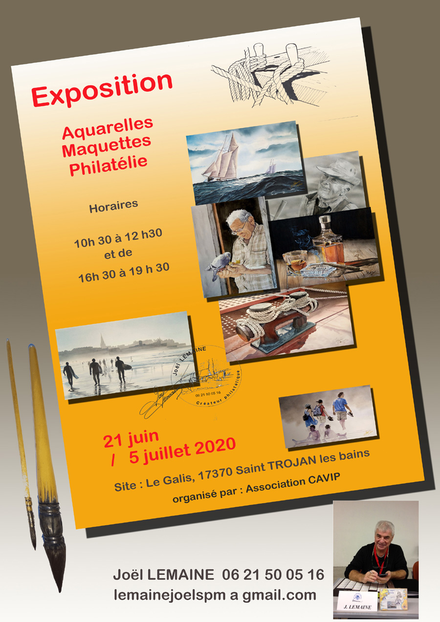 Le peintre Joël Lemaine expose ses oeuvres à Saint-Trojan-les-Bains