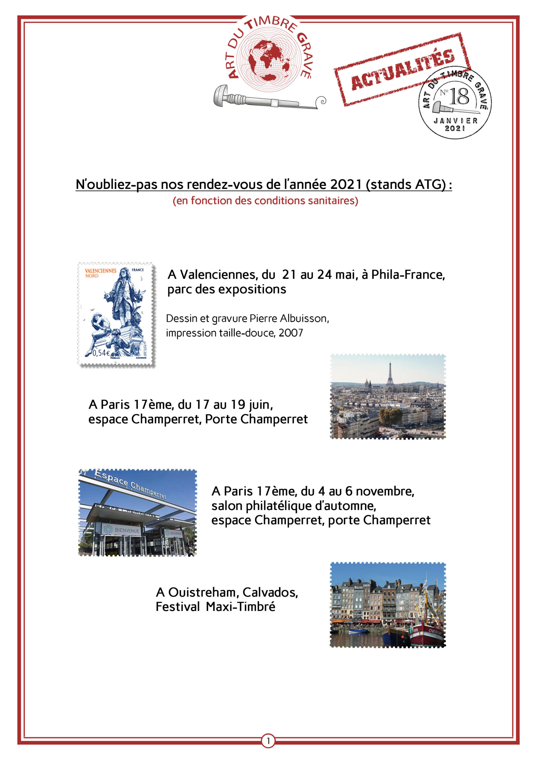 La lettre « ATG Actualités » n° 18 de janvier 2021 vient de paraître