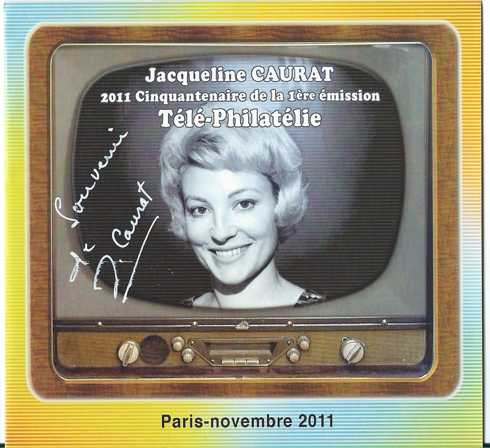 Hommage à Jacqueline Caurat, productrice de l'émission ＂Télé-Philatélie＂