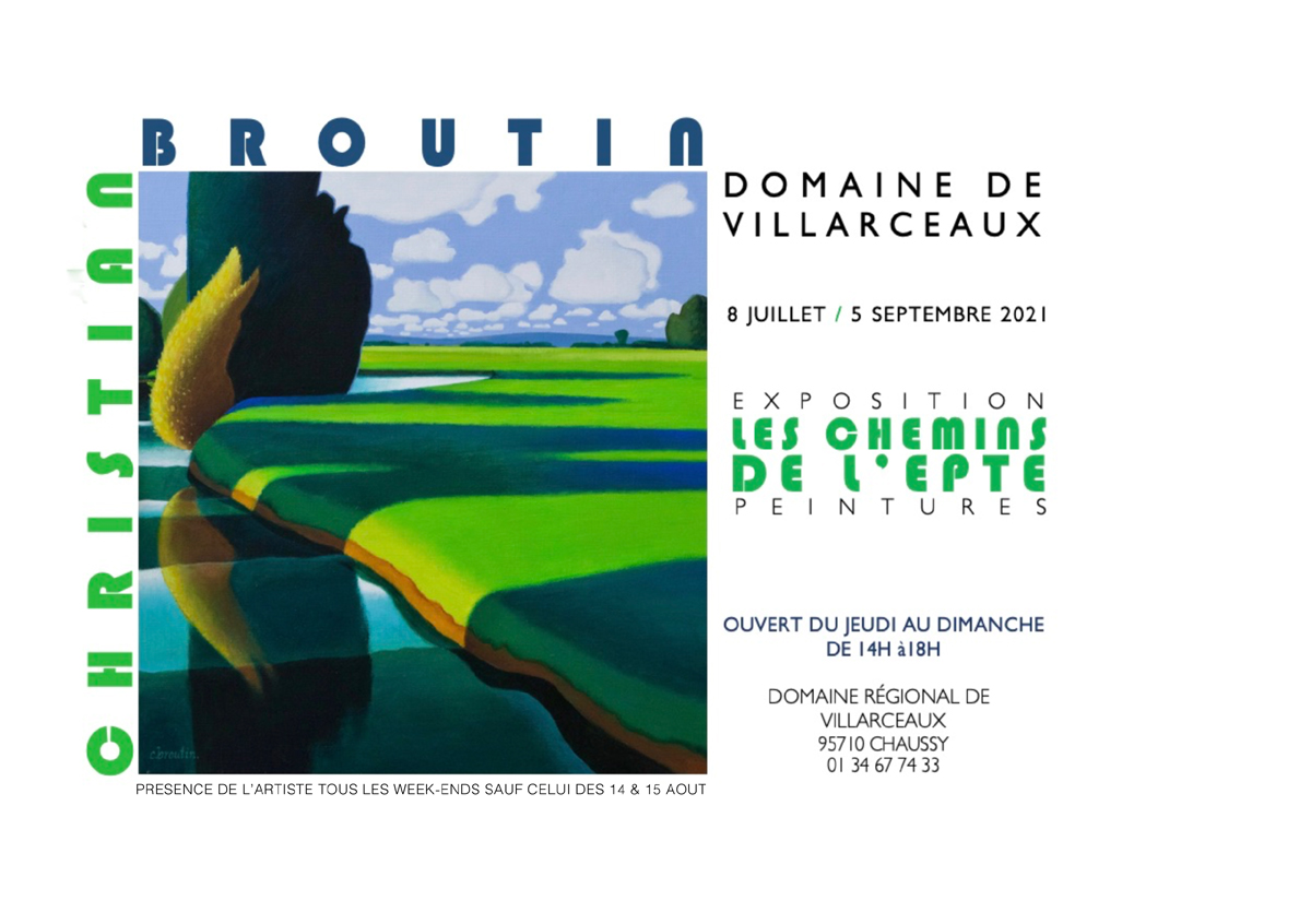 Exposition de peintures de Christian Broutin au domaine de Villarceaux