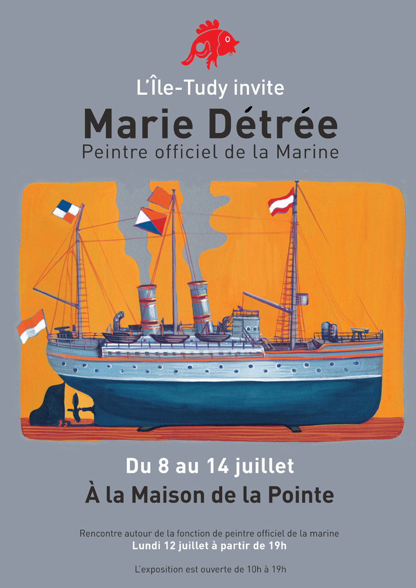 Marie Détrée expose ses peintures en juillet à L’Île-Tudy