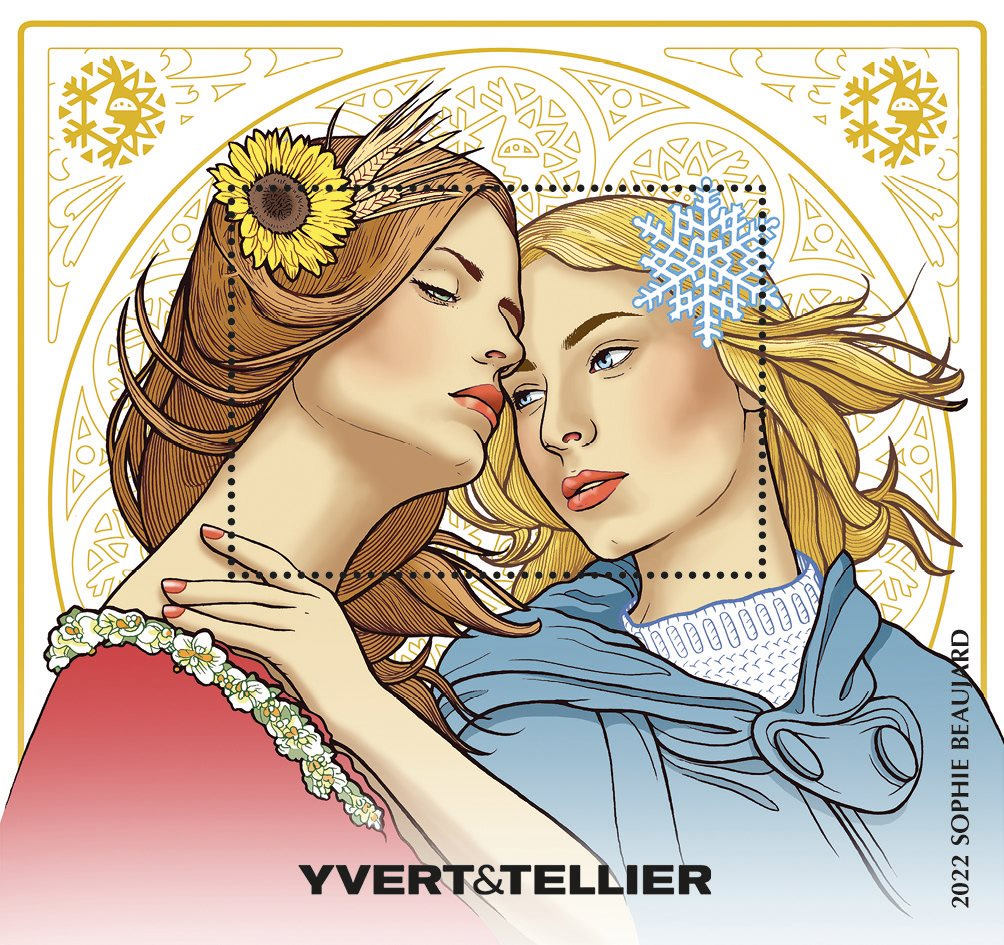 Le bloc souvenir d&rsquo;Yvert et Tellier 2022 dessiné par Sophie Beaujard