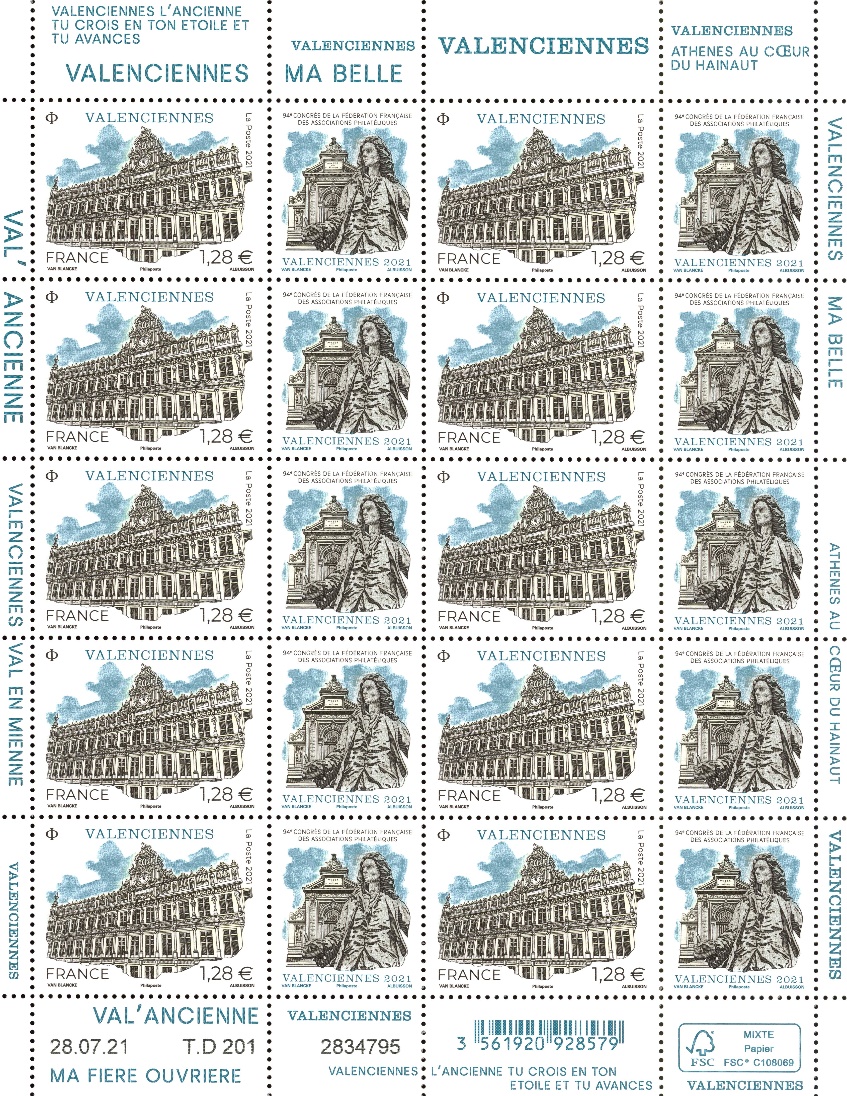 Benjamin Van Blancke dédicace son premier timbre-poste à Valenciennes