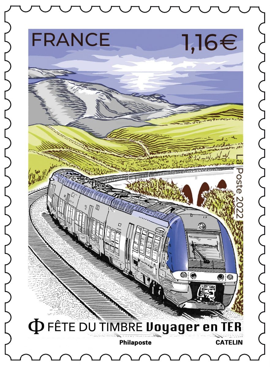 La fête du timbre : Voyager en TER. Création d&rsquo;Elsa Catelin