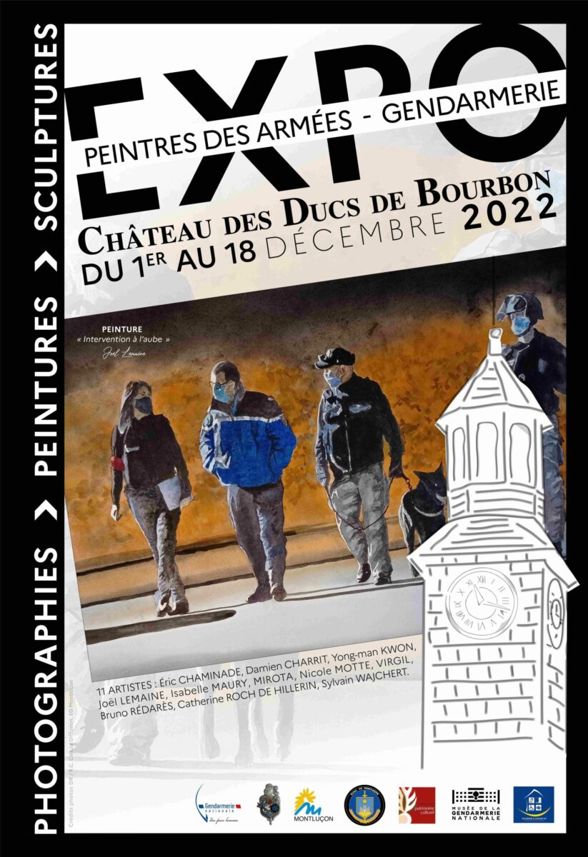 Joël Lemaine expose au salon des peintres des Armées – Gendarmerie à Montluçon, Allier