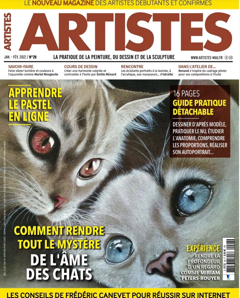 Isabelle Molinard à la une du magazine « Artistes »
