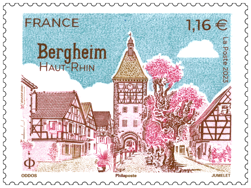 La Poste émet un timbre gravé pour ＂le village préféré des Français 2022＂