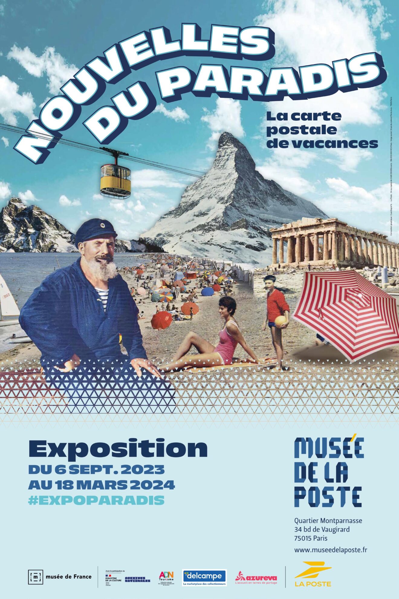 ＂Nouvelles du paradis. La carte postale de vacances＂, exposition au Musée de La Poste, Paris