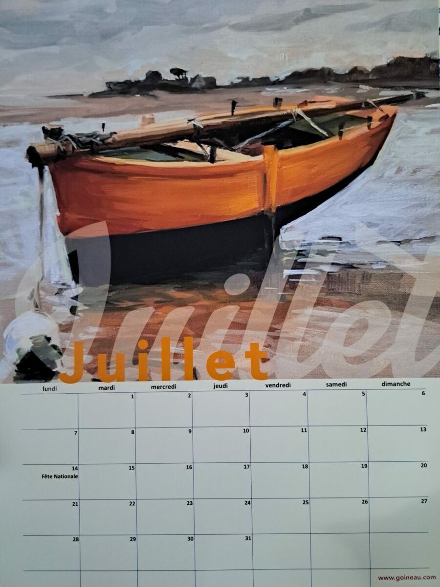 Raphaële Goineau, calendrier 2025, juillet (© R. Goineau)