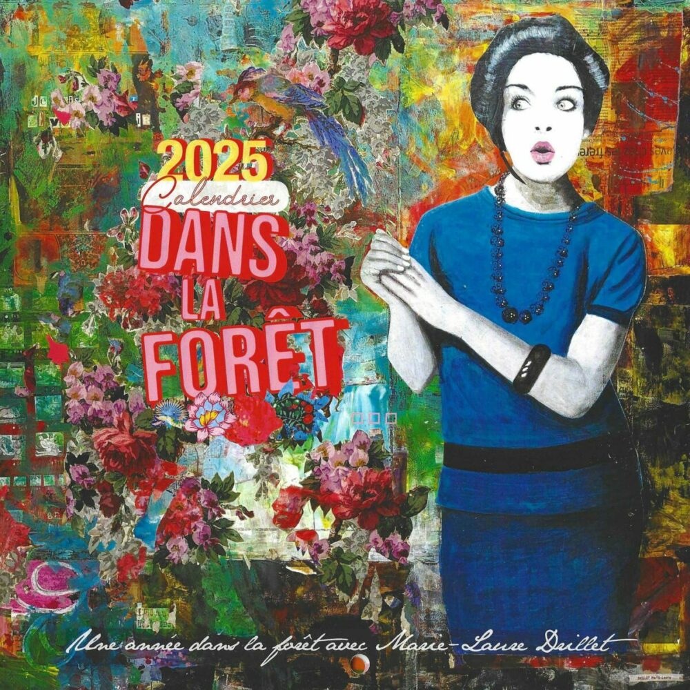 Marie-Laure Drillet, Calendrier 2025 "Dans la forêt", page de couverture (© ML. Drillet)