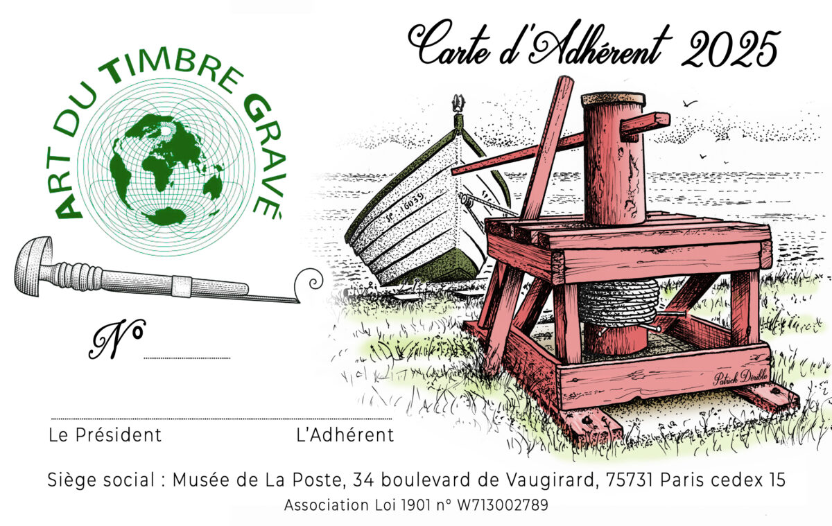 Patrick Dérible illustre la carte d&rsquo;adhérent ATG 2025