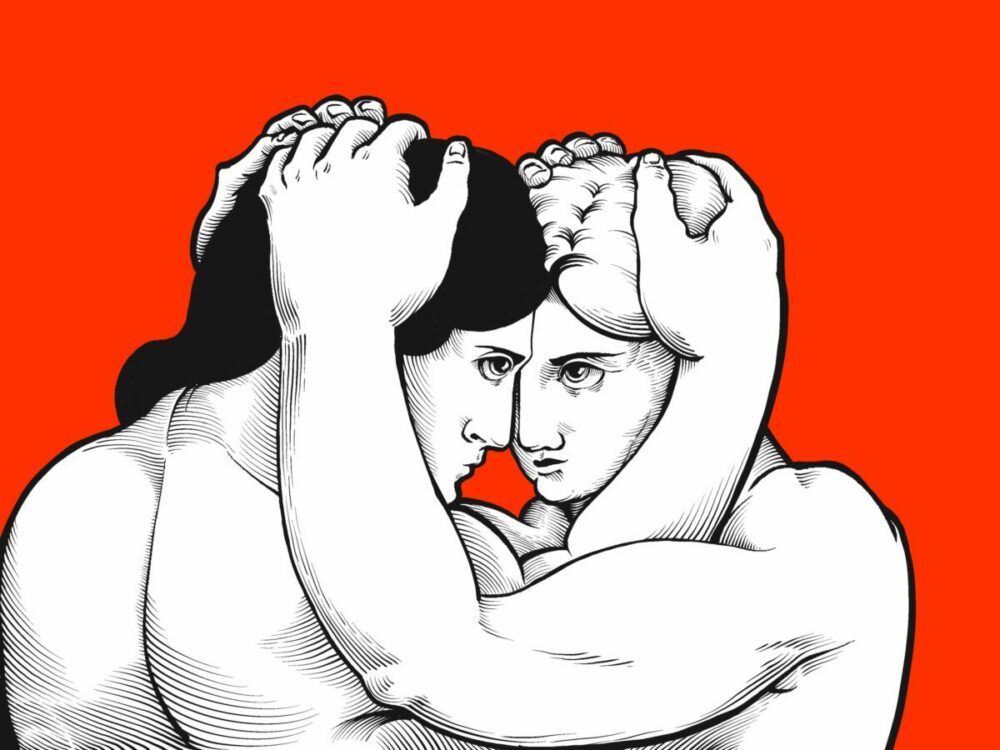 Louis Genty, Réfléchissons, illustration pour la couverture de Del et Sculp n° 24, dessin numérique, 2023 (© L. Genty)