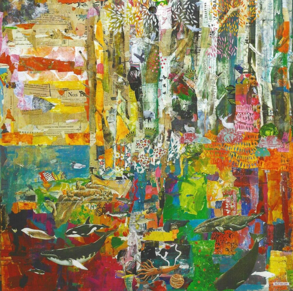 Marie-Laure Drillet, Calendrier 2025 "Dans la forêt", "Une symphonie à préserver", page de décembre (© ML. Drillet)