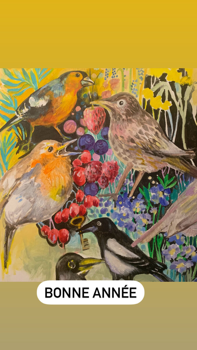 Christelle Guénot, carte de voeux 2025, numérique (© C. Guénot)