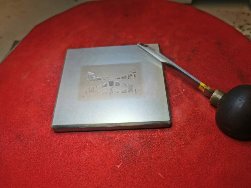 poinçon report du timbre Stade Louis II ©L.Genty