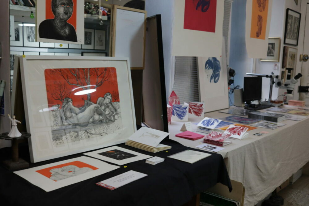 Atelier du Merle, du Brave et du Bovin, oeuvres de Louis Genty, François Feydy et Nicols Bical, 2025 (© Atelier MBB)