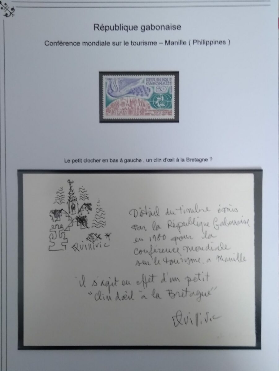 René Marie Quillivic, République Gabonaise, conférence mondiale sur le tourisme, 1980 (coll. Gloaguen)