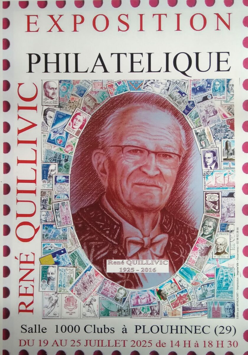 Exposition philatélique « René Quillivic » à Plouhinel, Finistère