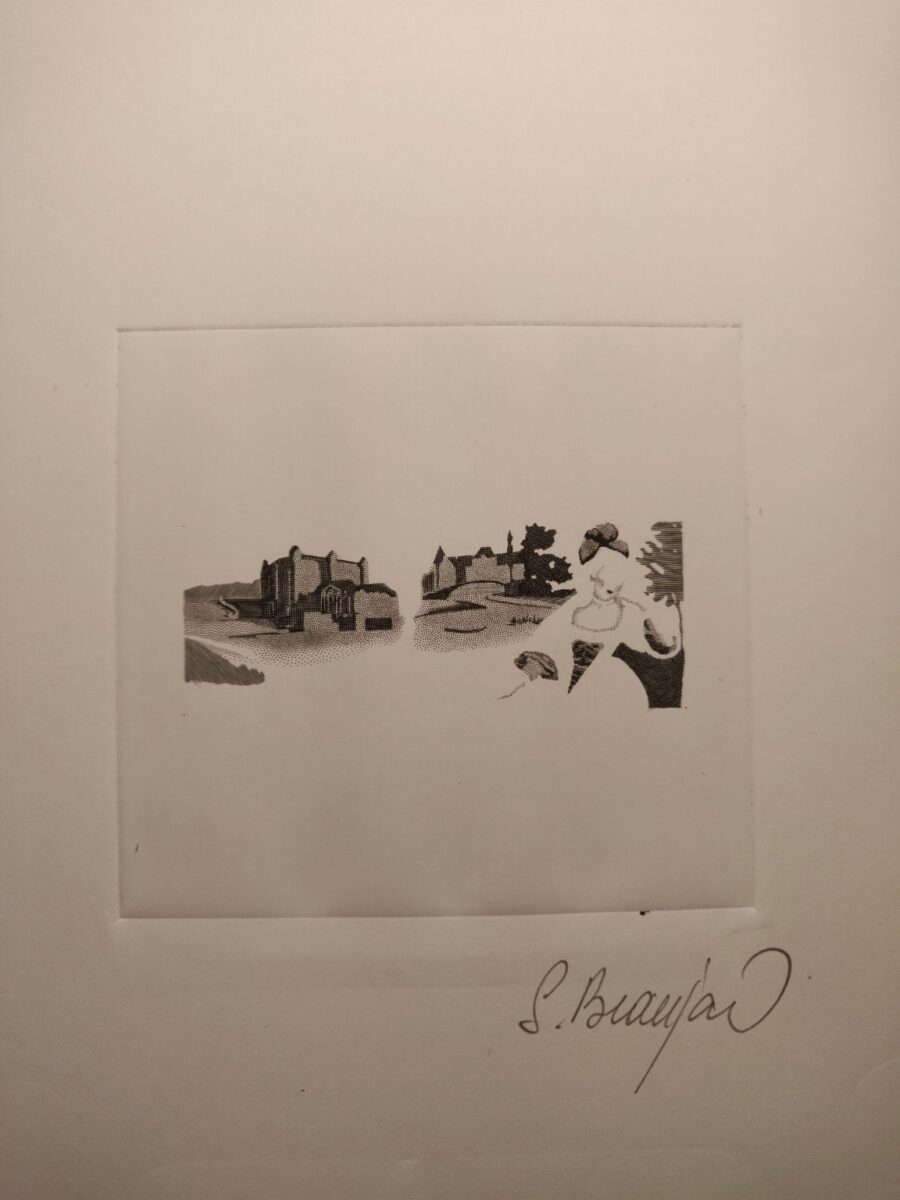 épreuve report du timbre Princesse Marie-Catherine ©Sophie Beaujard 