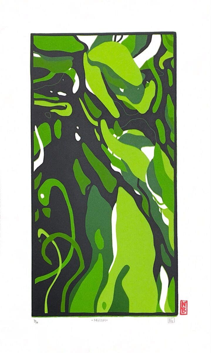 Nicolas Bical, Abysses, gravure sur bois (© N. Bical)