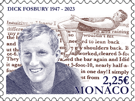 Martin Mörck grave le timbre Dick Fosbury