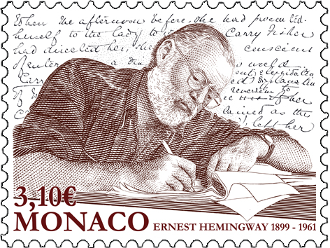 Martin Mörck grave le timbre Ernest Hemingway